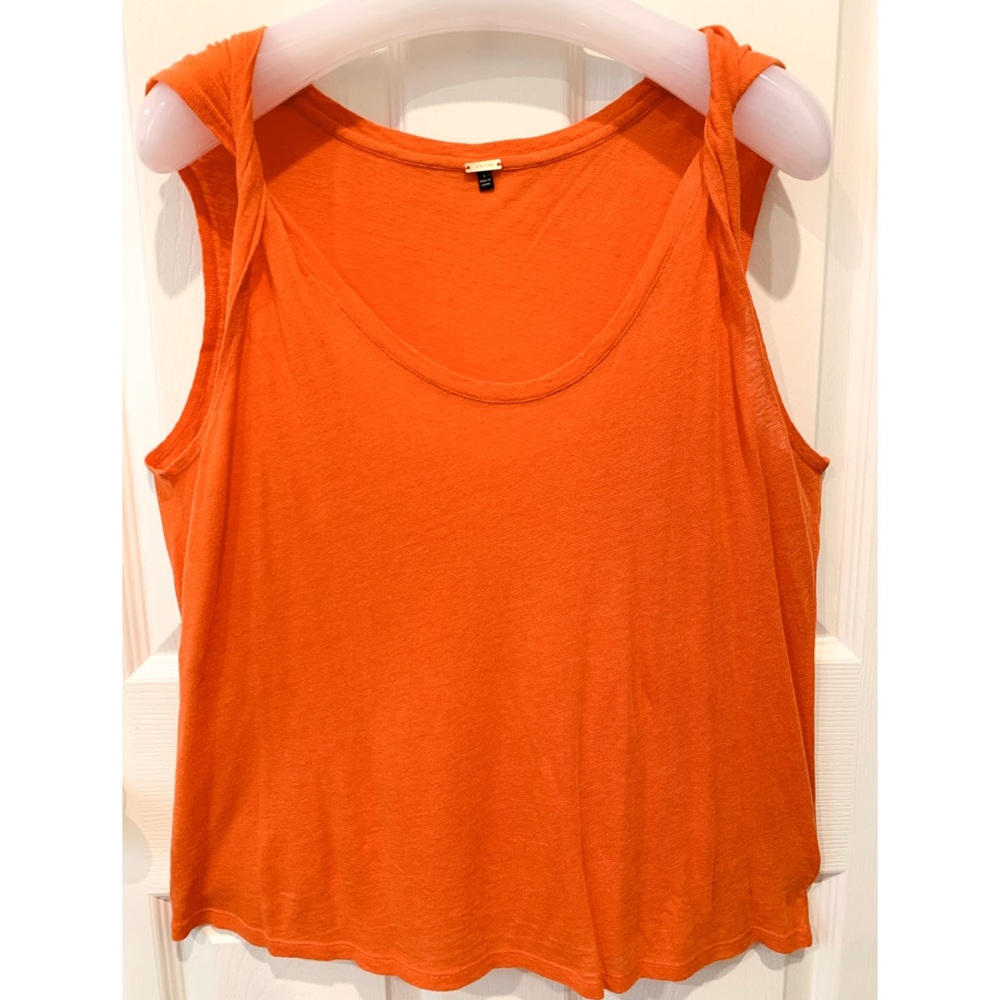 JOE’S JEANS Tank Top, Orange Sz L NWOT - Picture 4 of 8